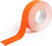 Antislip tape - markeringstape - vloertape oranje B=50mm L=18,3m