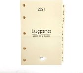 Lugano Agenda-inhoud 2022 Mini Crème