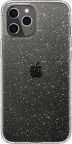 Spigen - iPhone 12 Pro Hoesje - Back Case Liquid Crystal Glitter Transparant