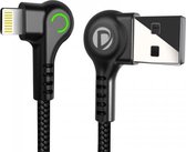 Degion nylon haakse Lightning naar USB kabel 1 meter