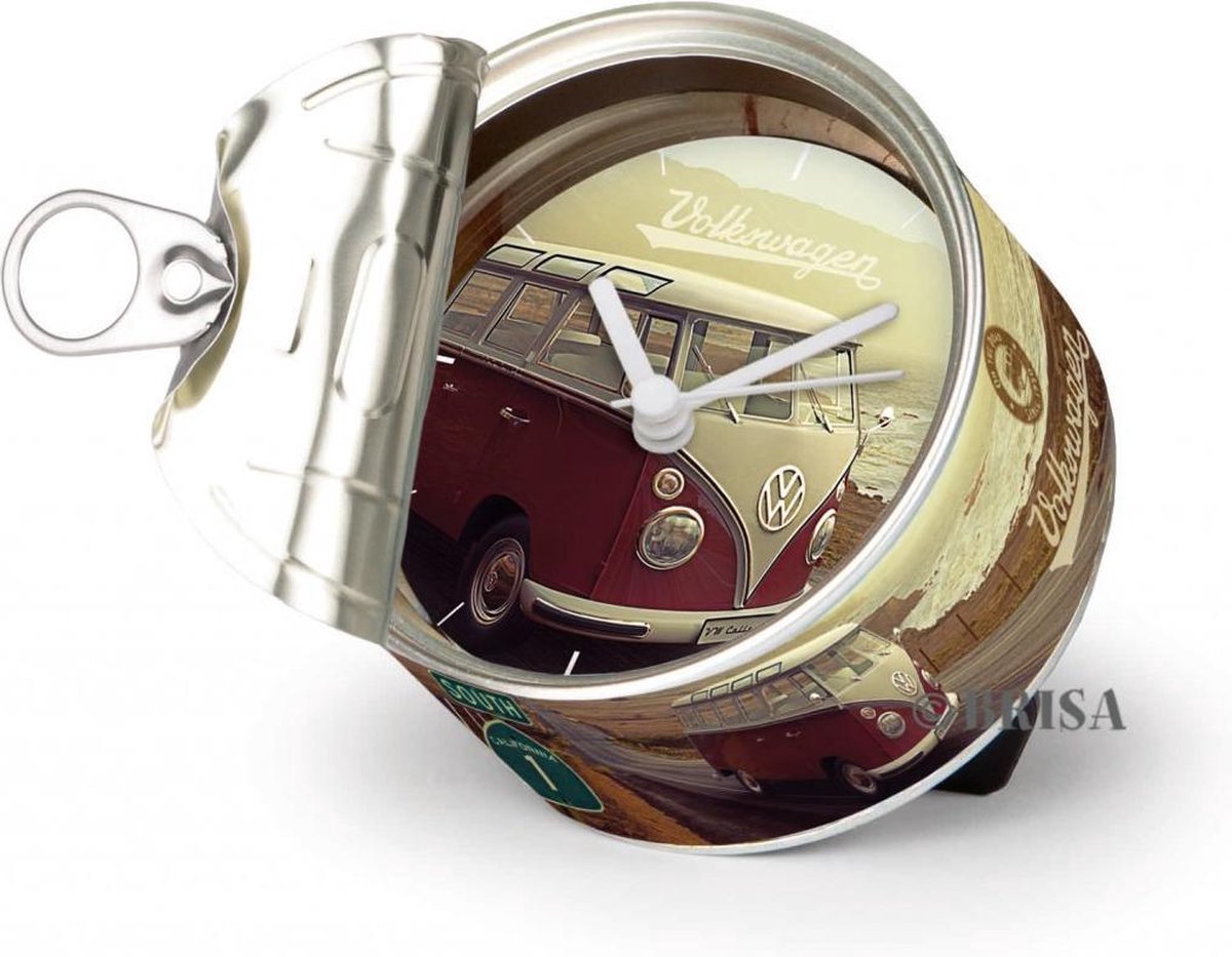 BRISA VW Collection - Volkswagen tafelklok magnetische klok MyClock met VW T1 Bulli Bus T1-motief