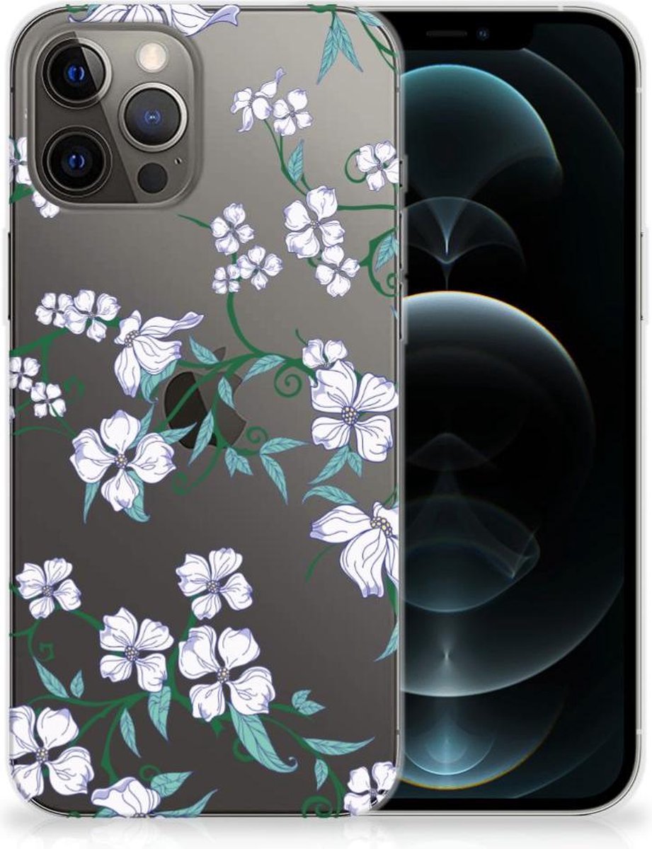 iPhone 12 Pro Max Uniek TPU Case Blossom White