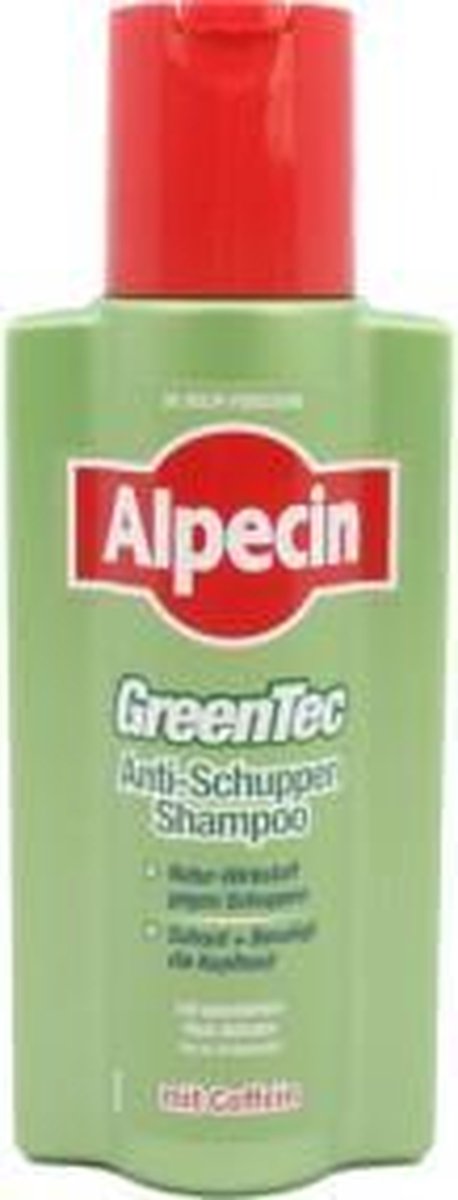 Alpecin shampoo 250ml GreenTec met cafeïne