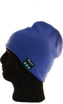 Bluetooth muts - Bluetooth beanie muts - Blauw - Ingebouwde koptelefoon / speakers en microfoon