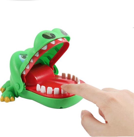 Crocodile mordant - Jeu de dents de crocodile - Jeu à boire - Crocodile vert