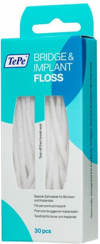 Foto: 3x tepe bridge implant floss 30 stuks