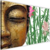 Schilderij Boeddha met bamboe, 2 maten, multi-gekleurd, Premium print