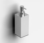 Distributeur de savon à suspendre Clou Quadria Inox brossé 5,5x9,4x17,6cm