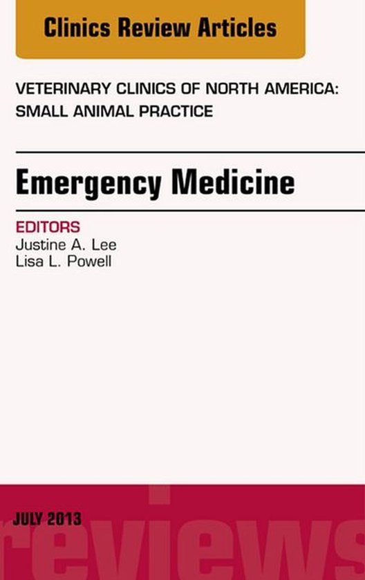 The Clinics: Veterinary Medicine Volume 43-4 - Emergency Med ... - cover