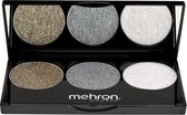 Mehron - ECHO Pressed Glitter Palet - zilver goud Wit