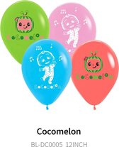 COCOMELON-LATEX-BALLONNEN-12STUKS-1 SET-NU TIJDELIJK 1+1 GRATIS - SET VAN 24STUKS