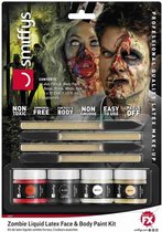 Smiffys - Zombie Kit Liquid Latex - Multicolours