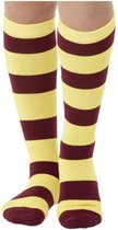 Smiffys - Stripy Kostuum Sokken Kids - Geel/Rood