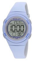 Nowley 8-6303-0-1 digitaal horloge 34 mm 100 meter blauw/ grijs