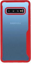 Wicked Narwal | Focus Transparant Hard Cases voor Samsung Samsung Galaxy S10 Rood