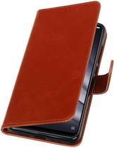 Wicked Narwal | Premium bookstyle / book case/ wallet case voor XiaoMi Mi 8 Lite Bruin