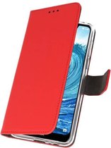 Wicked Narwal | Wallet Cases Hoesje voor Nokia X5 5.1 Plus Rood