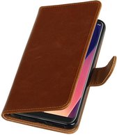 Wicked Narwal | Premium TPU PU Leder bookstyle / book case/ wallet case voor LG V30 Bruin
