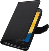 Wicked Narwal | Motorola Moto C Plus Portemonnee hoesje booktype wallet case Zwart