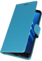 Wicked Narwal | Wallet Cases Hoesje voor Samsung Galaxy A8 Plus (2018) Turquoise