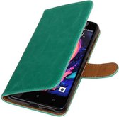 Wicked Narwal | Premium TPU PU Leder bookstyle / book case/ wallet case voor HTC Desire 10 Pro Groen