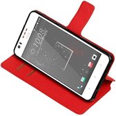 Wicked Narwal | Cross Pattern TPU bookstyle / book case/ wallet case voor HTC Desire 825 Rood