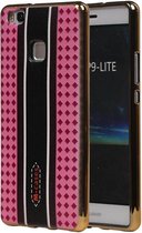 Wicked Narwal | M-Cases Ruit Design backcover hoes voor Huawei P9 Lite Roze