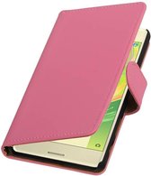 Wicked Narwal | bookstyle / book case/ wallet case Hoes voor sony Xperia X Roze
