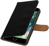 Wicked Narwal | Snake bookstyle / book case/ wallet case Hoes voor iPhone 7/8 Plus Zwart