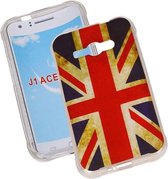 Wicked Narwal | Britse Vlag TPU Hoesje voor Samsung galaxy j1 2015 Ace J110F UK