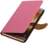 Wicked Narwal | bookstyle / book case/ wallet case Hoes voor Huawei Mate 8 Roze