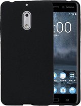Wicked Narwal | Sand Look TPU Hoesje voor Nokia 6 Zwart