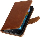 Wicked Narwal | Premium TPU PU Leder bookstyle / book case/ wallet case voor Huawei Y560 Bruin