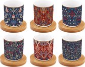 EasyLife Espressokopjes - China - Set van 6 - Cadeauverpakking - Porselein - 110ML