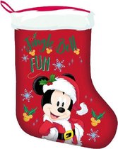 Arditex Bas de Noël Mickey 42 Cm Polyester Rouge