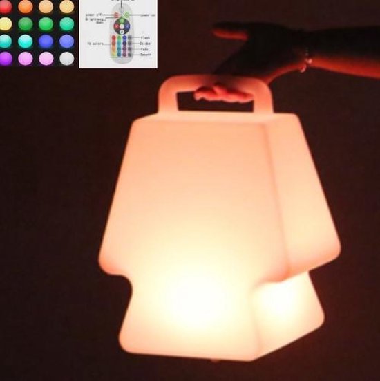LED draagbare sfeerlamp16 kleuren - nachtlamp kinderkamer - camping lamp -  oplaadbaar | bol.com