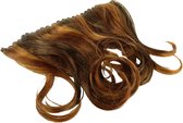 Balmain Hair Complete Extensions Clip -  25 cm. - Memory®Hair - kleur Warm Caramel - mix van Donkerbruin en rood/oranje tinten .
