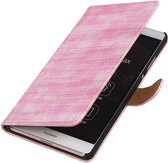 Wicked Narwal | Lizard bookstyle / book case/ wallet case Hoes voor Huawei Huawei Ascend Y540 Roze