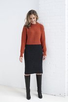 Loop.a life Duurzame Jurk Every Day Dress Dames - Oranje Antraciet - Maat S