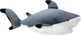 Pluche zwartpunthaai/haaien knuffel 40 cm speelgoed - Haaien vissen/zeedieren knuffels - Speelgoed voor kinderen