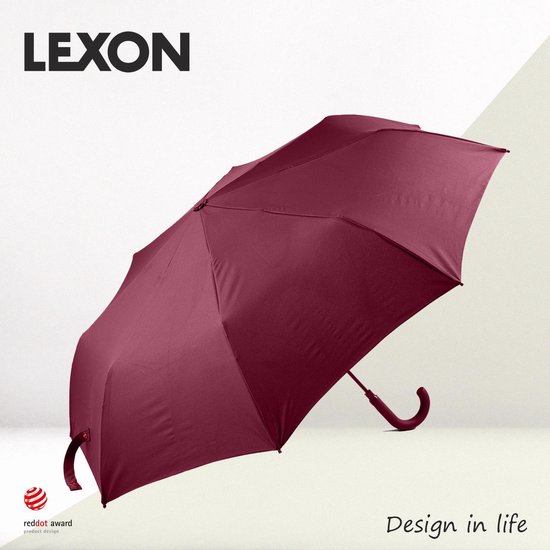 Parapluie Automatique Lexon Design Heidi Avec Poignée - Rouge - LU24R5 |  bol.com