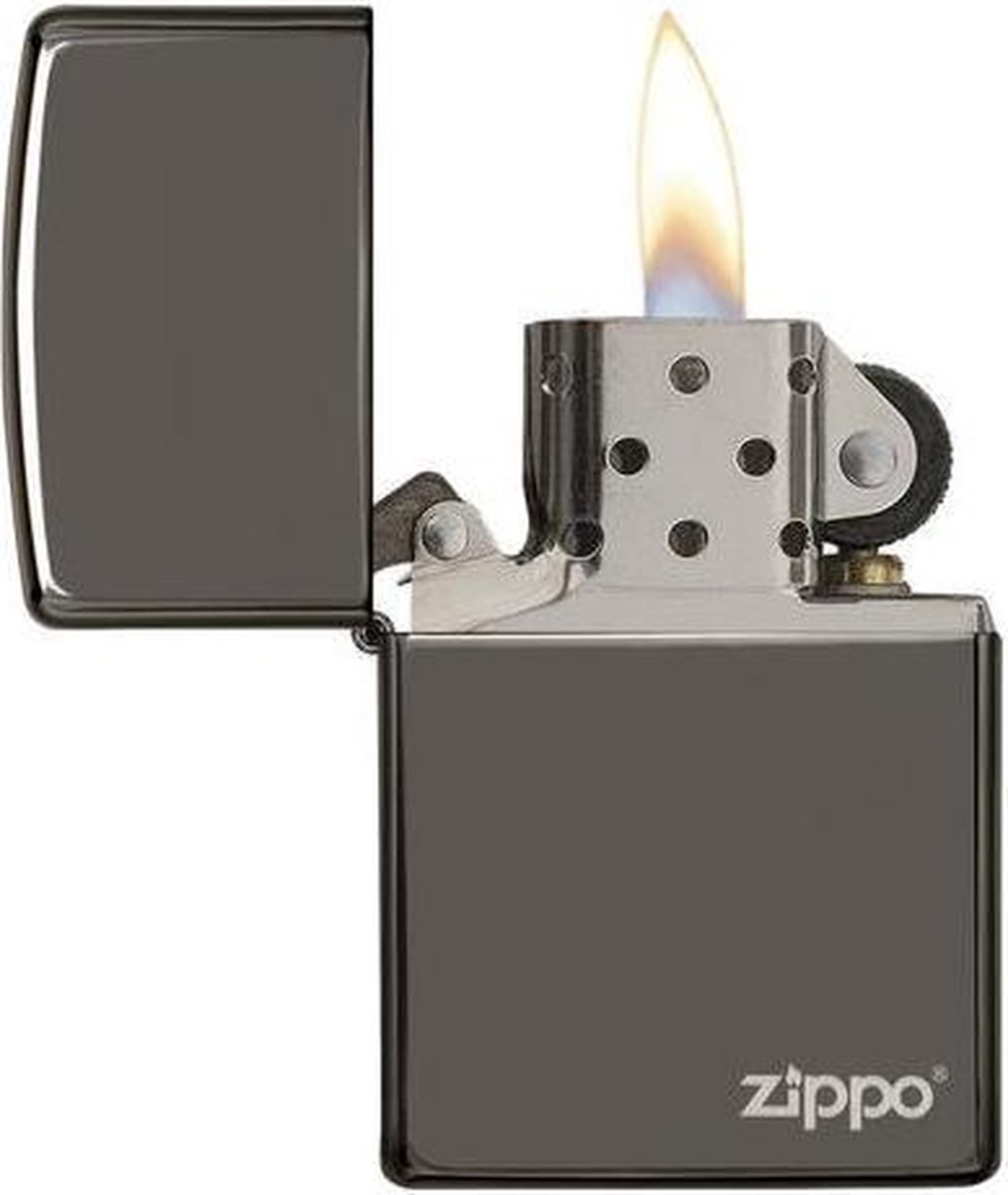 Aansteker Zippo Black Ice with Zippo Logo
