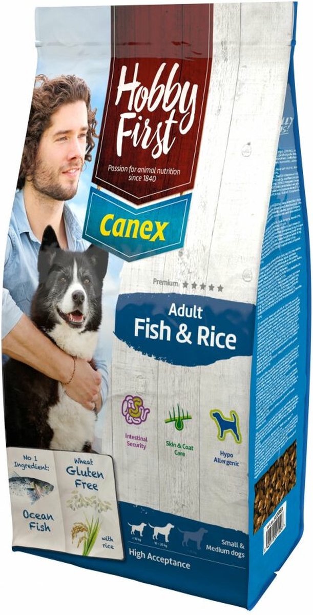 Canex Adult - Vis & Rijst hondenvoer - 12 kg