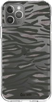 Casetastic Apple iPhone 12 / iPhone 12 Pro Hoesje - Softcover Hoesje met Design - Zebra Army Print