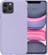 Hoes voor iPhone 11 Pro Max Hoes Case Siliconen Hoesje Cover - Paars