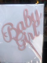 Baby girl  roze cake topper| taarttopper baby shower , gender reveal, geboorte
