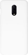 BMAX Siliconen hard case hoesje voor OnePlus 6T / Hard Cover / Beschermhoesje / Telefoonhoesje / Hard case / Telefoonbescherming - Wit