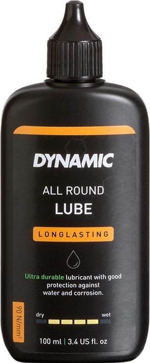 Dynamic All Round Lube 100ml - Kettingolie fiets - Fietsketting smeermiddel - Voor alle weersomstandigheden - Wet en Dry Lube - Dynamic Bike Care