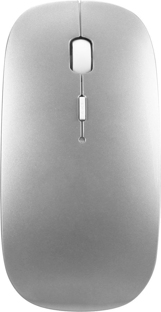 YONO Draadloze Muis met Bluetooth - Oplaadbaar - Geschikt voor Laptop, PC en Mac - Zilver