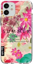 Casetastic Apple iPhone 12 Mini Hoesje - Softcover Hoesje met Design - Summer Love Flowers Print
